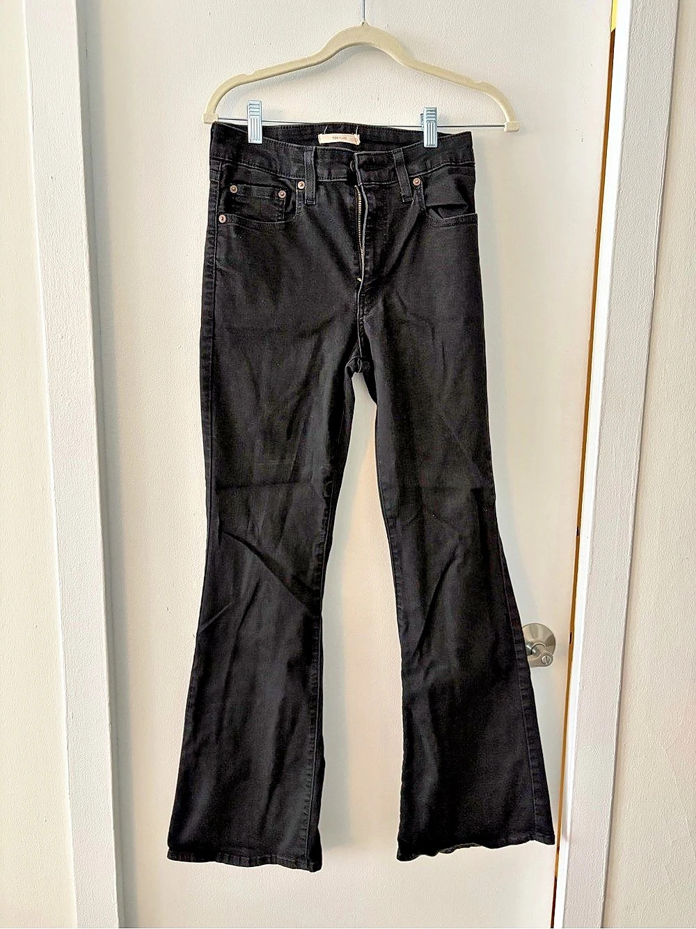 Levi's 726 Flare Jeans in Black Waist 30